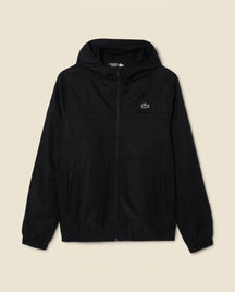 St. Martin Co LC Black Hooded Shell Zip Jacket — front view
