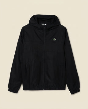 St. Martin Co LC Black Hooded Shell Zip Jacket — front view