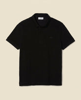 St. Martin Co LC Black Piqué Polo Tonal Detail — front view