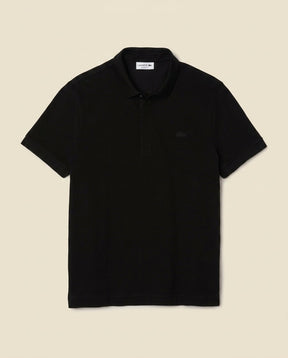 St. Martin Co LC Black Piqué Polo Tonal Detail — front view