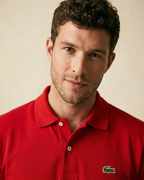 St. Martin Co LC Scarlet Piqué Short Sleeve Polo — back view