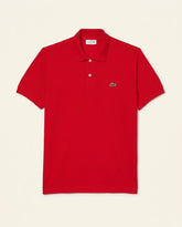 St. Martin Co LC Scarlet Piqué Short Sleeve Polo — front view