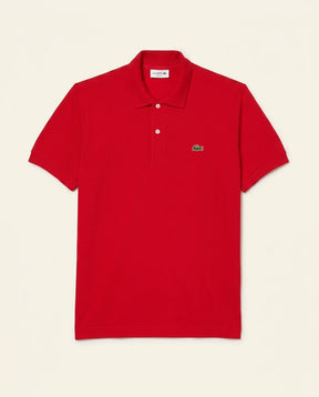 St. Martin Co LC Scarlet Piqué Short Sleeve Polo — front view