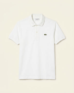 St. Martin Co LC White Piqué Short Sleeve Polo — front view