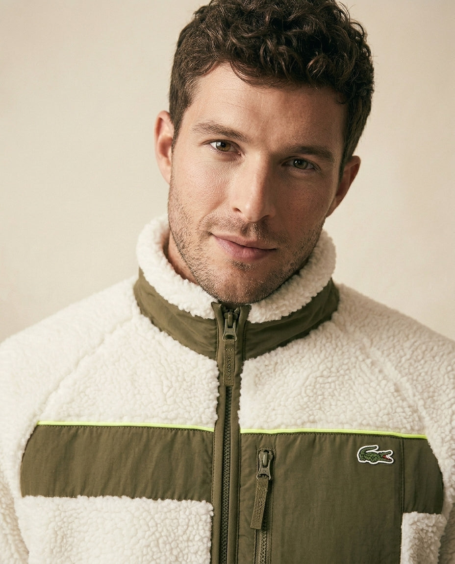 St. Martin Co LC Sherpa Blocked Fleece Zip Jacket — detail view