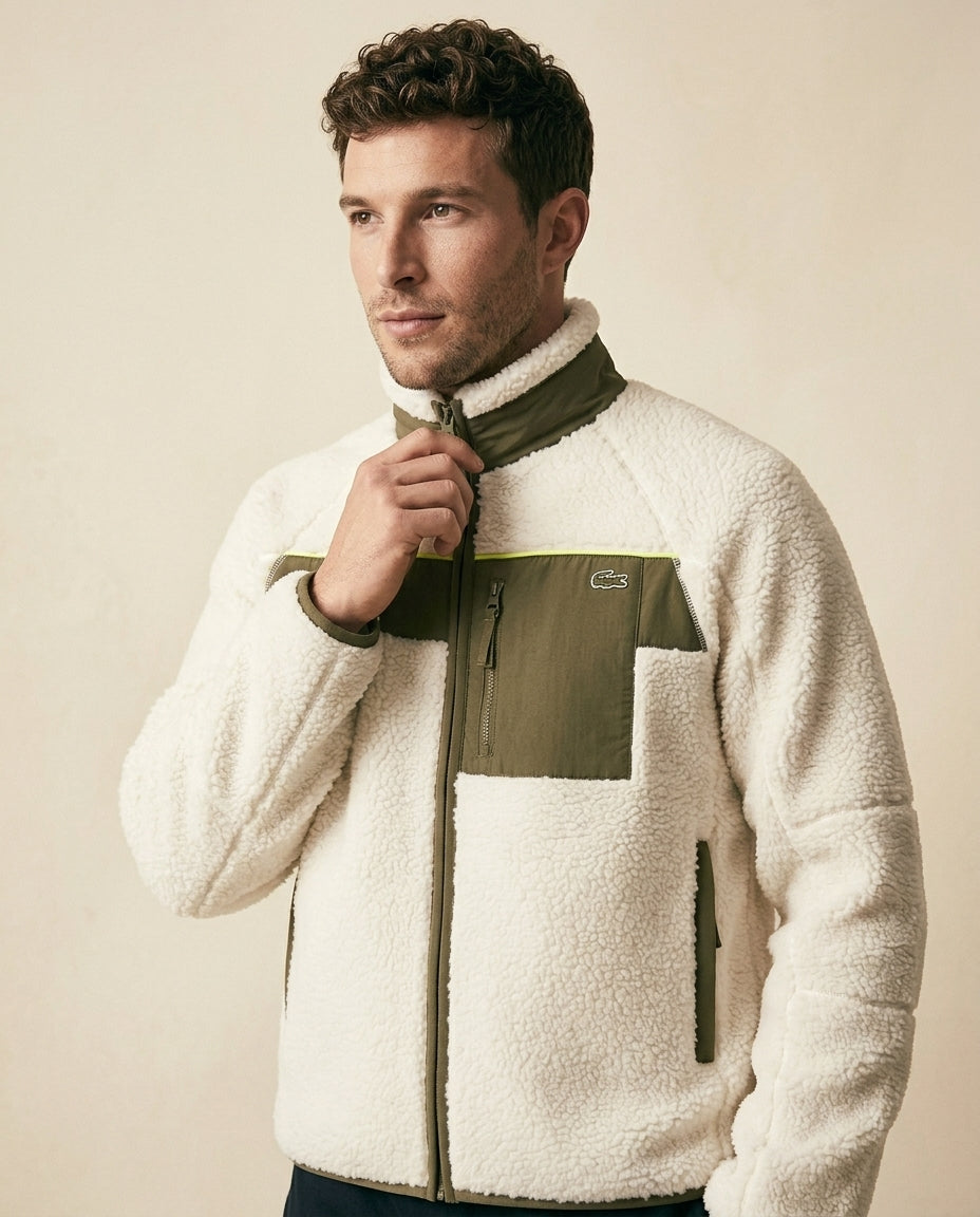 St. Martin Co LC Sherpa Blocked Fleece Zip Jacket — back view