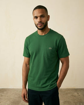 St. Martin Co LC Forest Green Piqué Pocket Tee — side view