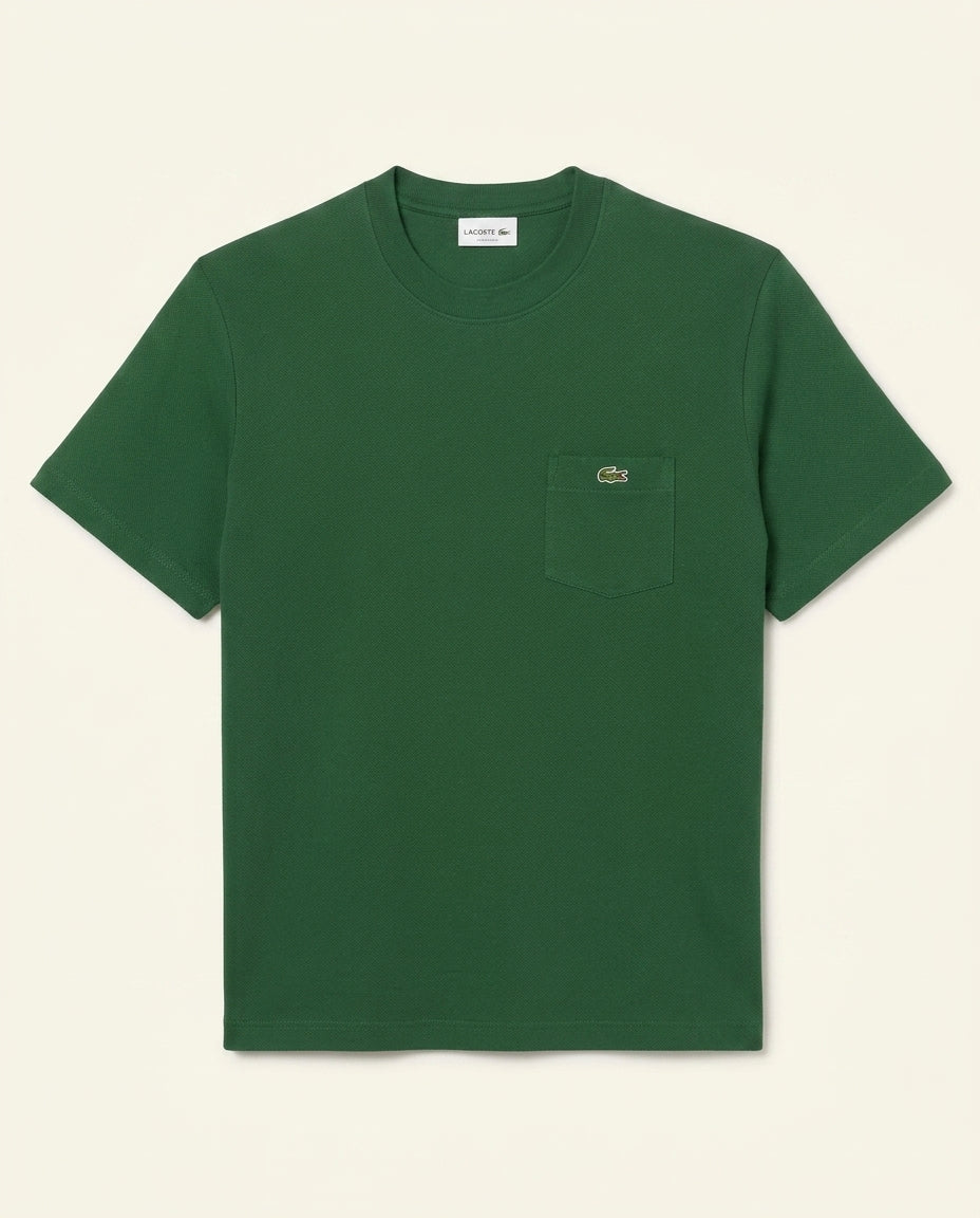 St. Martin Co LC Forest Green Piqué Pocket Tee — front view