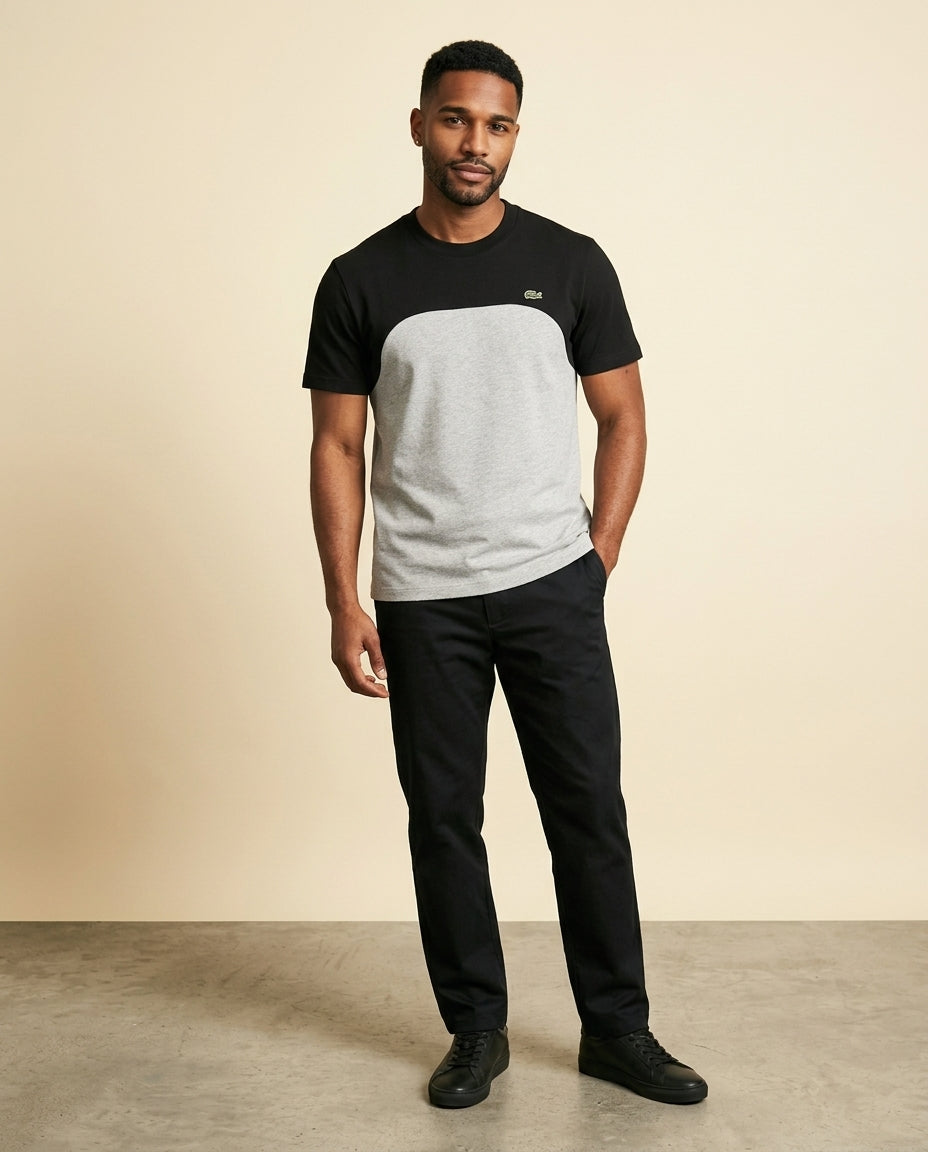 St. Martin Co LC Colour-Block Cotton Crew Tee — detail view