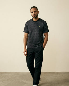 St. Martin Co LC Diamond Jacquard Crew Neck Tee — back view