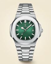St. Martin Co PD Evergreen Integrated Bracelet Watch — front view