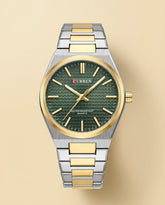 St. Martin Co CR Forest Dial Two-Tone Bracelet Watch — front view