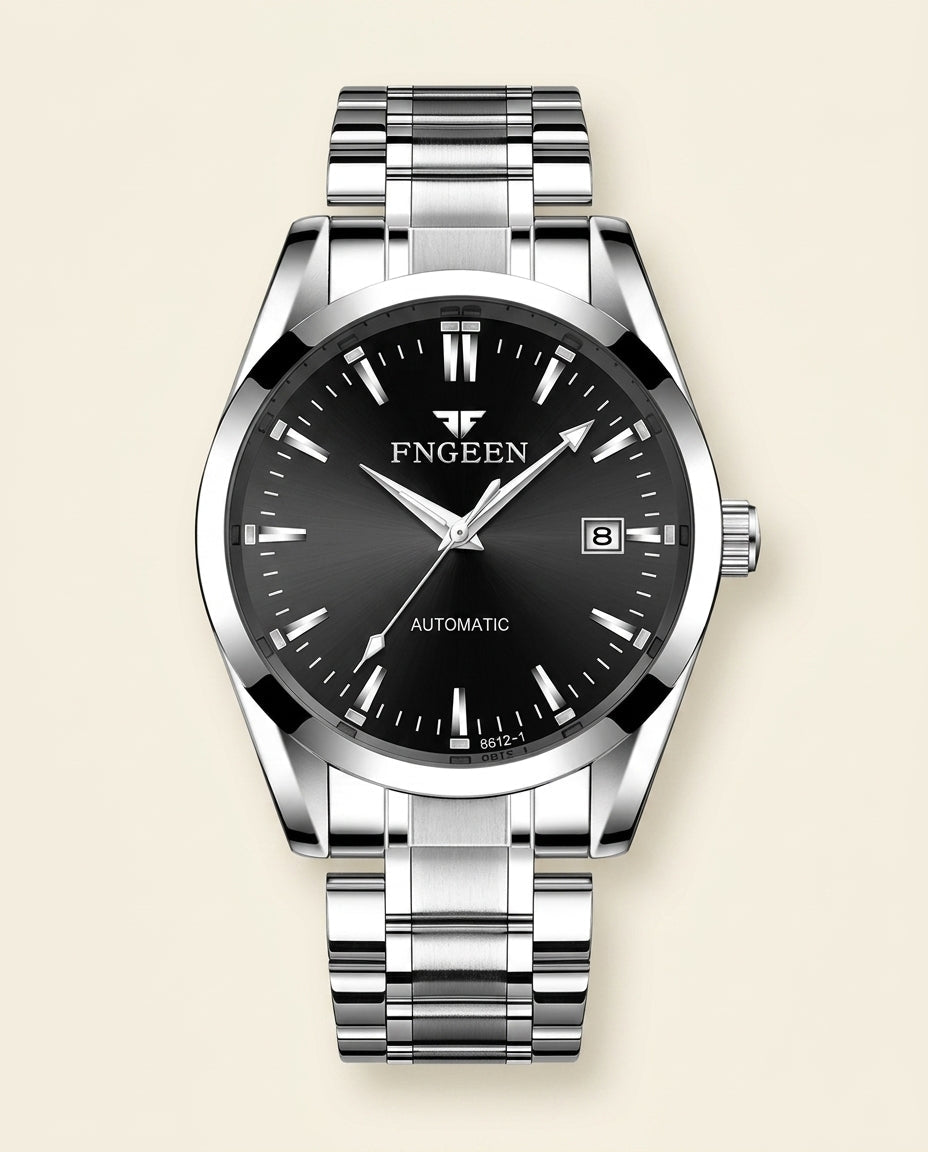 St. Martin Co FG Sunray Dial Steel Bracelet Watch — front view