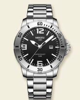 St. Martin Co NB Diver-Inspired Steel Bracelet Watch — front view