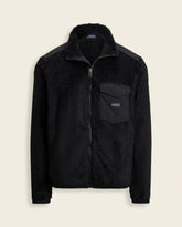 St. Martin Co RL Sherpa Full-Zip Fleece Jacket Black — front view