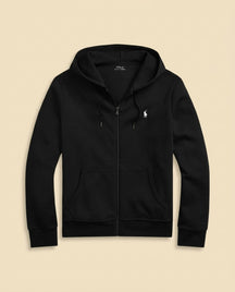St. Martin Co RL Black Full-Zip Fleece Hoodie — front view