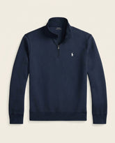St. Martin Co RL Navy Quarter-Zip Funnel Sweatshirt — front view