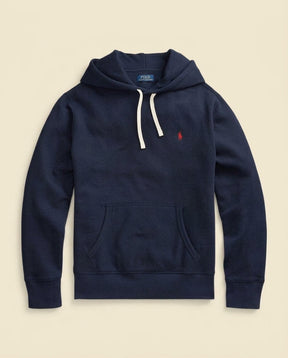 St. Martin Co RL Navy Fleece Pullover Hood — front view