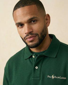 St. Martin Co RL Forest Polo Collar Fleece Sweatshirt — detail view