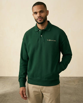 St. Martin Co RL Forest Polo Collar Fleece Sweatshirt — side view