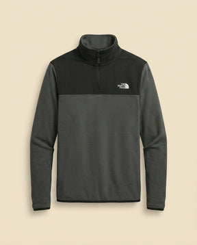 St. Martin Co TNF Slate Quarter-Zip Blocked Fleece — front view