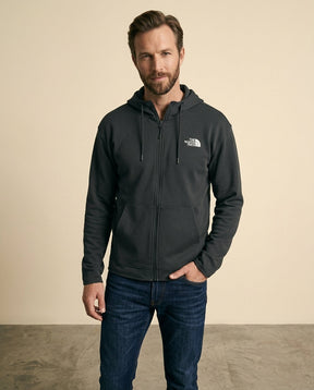 St. Martin Co TNF Dark Slate Full-Zip Hooded Fleece — side view