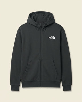 St. Martin Co TNF Dark Slate Full-Zip Hooded Fleece — front view