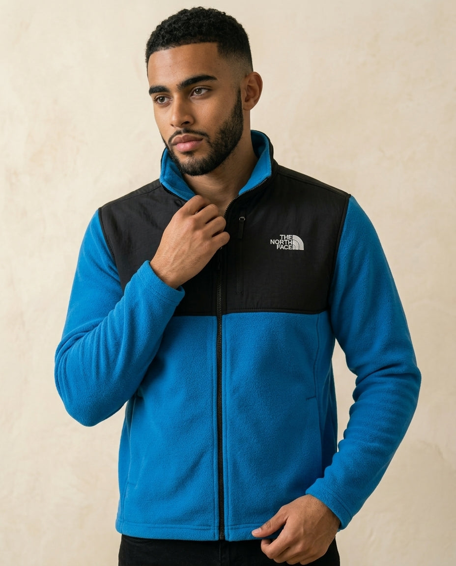 St. Martin Co TNF Alpine Colourblock Full-Zip Fleece — back view