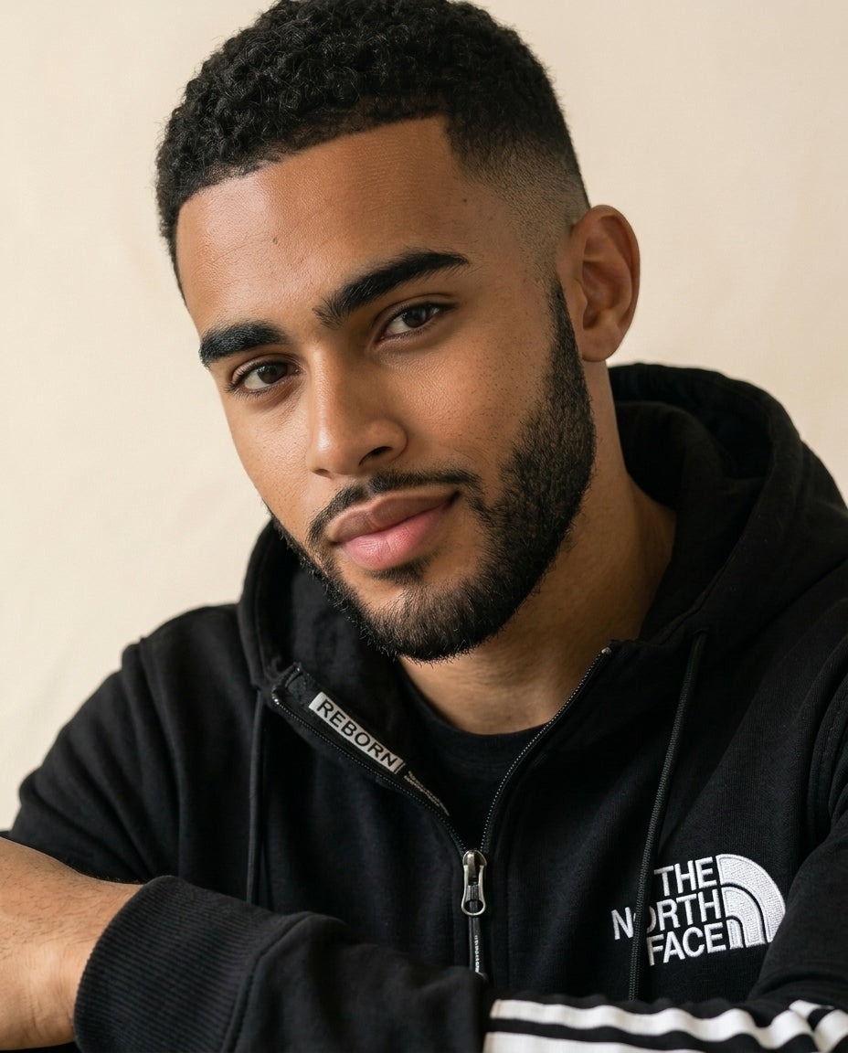 St. Martin Co TNF Black Stripe Panel Zip Tracksuit Set — detail view