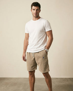 St. Martin Co RL Sand Corduroy Drawstring Shorts — side view