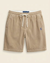St. Martin Co RL Sand Corduroy Drawstring Shorts — front view