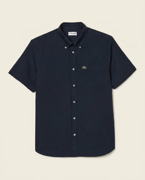 St. Martin Co LC Navy Oxford Button-Down Short Sleeve — front view