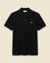 St. Martin Co LC Black Piqué Short-Sleeve Polo — front view