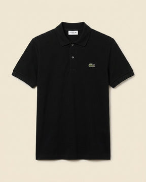 St. Martin Co LC Black Piqué Short-Sleeve Polo — front view