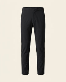 St. Martin Co Black Slim-Cut Tailored Stretch Trouser — front view