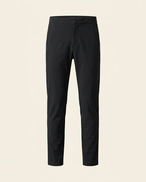 St. Martin Co Black Slim-Cut Tailored Stretch Trouser — front view