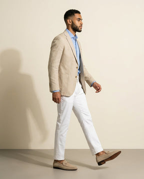 St. Martin Co Stone Suede Horsebit Slip-On Loafer — detail view