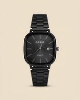 St. Martin Co CS Blackout Square Dial Steel Watch — front view