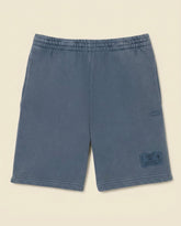 St. Martin Co LC Washed Fleece Drawstring Shorts Steel — front view