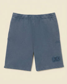 St. Martin Co LC Washed Fleece Drawstring Shorts Steel — front view