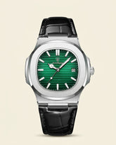 St. Martin Co PD Verdant Dial Steel Case Dress Watch — front view
