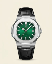 St. Martin Co PD Verdant Dial Steel Case Dress Watch — front view