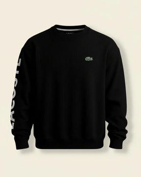 St. Martin Co LC Forest Crewneck Sleeve-Script Sweatshirt — lifestyle view
