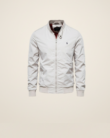 St. Martin Co RL Black Harrington Zip-Through Jacket — lifestyle view