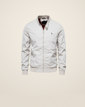St. Martin Co RL Black Harrington Zip-Through Jacket — lifestyle view
