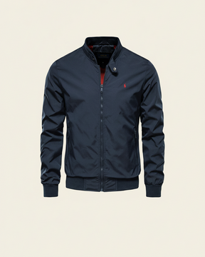 St. Martin Co RL Black Harrington Zip-Through Jacket — detail view