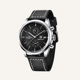 St. Martin Co Rose Gold Chronograph with Black Dial — detail view