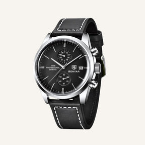 St. Martin Co Rose Gold Chronograph with Black Dial — detail view