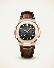 St. Martin Co Rose Gold Integrated Sport Watch Slate Dial — back view
