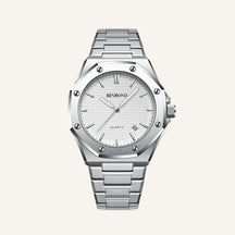 St. Martin Co Octagonal Steel Quartz Watch Black Dial — back view
